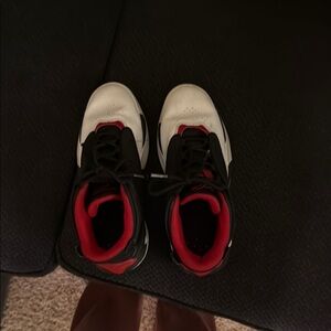 Black and Red High-Top Sneakers